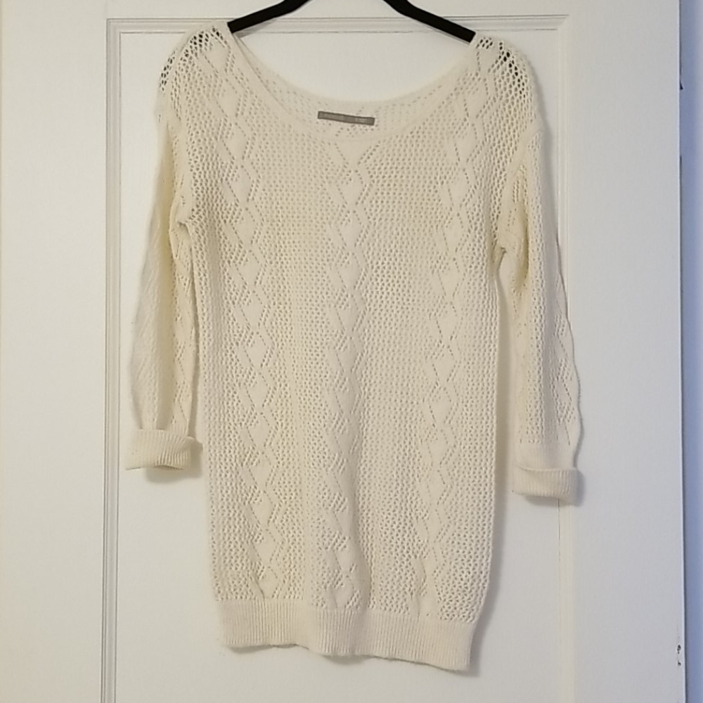 Open knit sweater